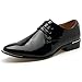 Z-joyee Mens Patent Leather Tuxedo Dress Shoes Lace up pointed Toe Oxfords Formal Wedding Shoes