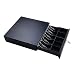 Safstar POS Cash Drawer Box Money Storage, Point of Sale Register, Key-Lock w/Removable Coin Trays