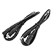uxcell 2PCS DC 5.5x2.1mm Male to Female Connector CCTV Camera Power Extension Cable 3Ft