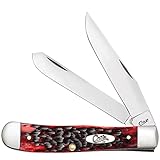 CASE XX WR Pocket Knife Trapper Crimson Peach Seed