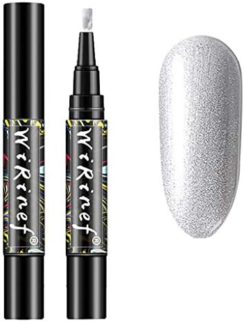 Youdong 15ml One Step Gel Nail Polish Pen, No Base Top Coat Need, Soak Off UV LED Varnish Art Kit rotary glue Painting Matrix with Paint Design Wire Drawing for Line