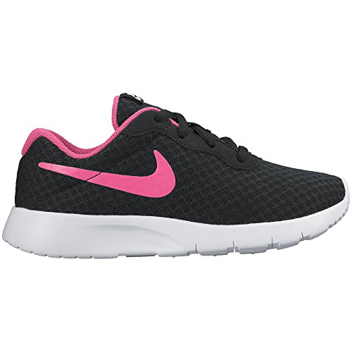 Nike Girl's Tanjun (PS) Running Shoes (1 Little Kid M, Black/Hyper Pink/White)