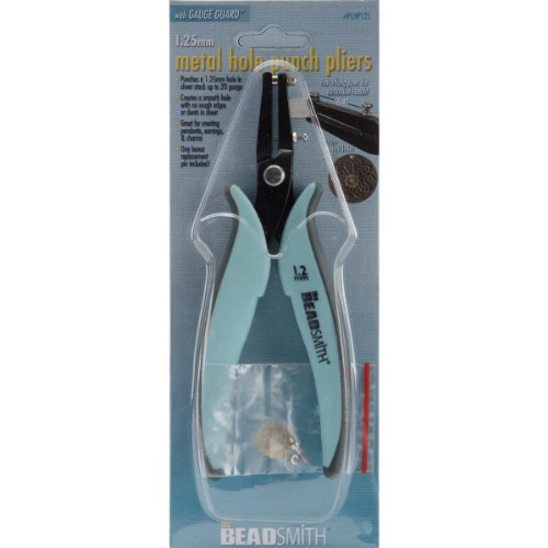 Beadsmith metal hole punch pliers with guage guard and …
