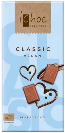 ichoc Classic Vegan Choclate Bar 80g - Pack of 10