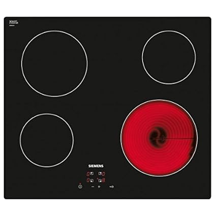 Siemens ET611HE17E Einbau-Kochfeld, Keramik, Glaskeramik, schwarz, Touch-Bedienelemente vorne oben