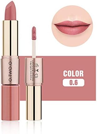 ❤️ Sunbona ❤️ Clearance Sale O.TWO.O Lipstick 12 Colors Women 2 in 1 Velvet Matte Lipstick Lip Gloss Double-End Makeup