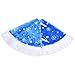 yuboo Blue Christmas Tree Skirt Fluffy, 36 inch Furry Fur Small Tree Skirt Rug with White Snowflakes Blue Christmas Decorations&Ornaments for Pencil Christmas Tree
