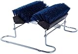 Carlisle 4042414 Commercial Boot 'N Shoe Brush Scraper with Chrome Plated Steel Frame, Blue