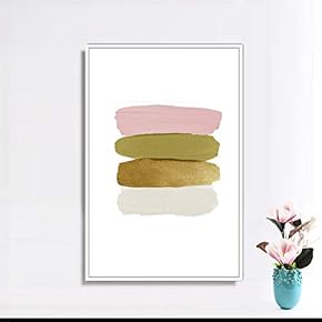 Framed Canvas Wall Art for Living Room, Bedroom Brush Strokes IV Canvas Prints for Home Decoration Ready to Hang - 16x24 inches