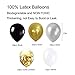 Birthday Decorations, Puchod Birthday Party Decoration Kit 99pcs Happy Birthday Confetti Balloons with Paper Pom Pom Black and Gold for 13th 16th 18th 21st 30th 40th 50th 60th 70th 18th Party Supplies