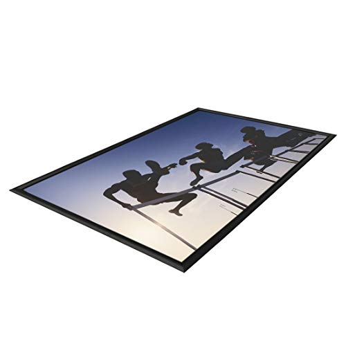 HAITIAN Snap Poster Frame for 24x36 Inch Poster, Front Open Wall Hanging Style, Durable Aluminum Profile, Color Black