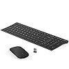 Rechargeable-Wireless-Keyboard-Mouse-Seenda-Slim-Thin-Keyboard-and-Mouse-Set-with-Long-Battery-Life-QWERTY-UK-Layout-for-Windows-PC-Laptop-Computer-Black Rechargeable Wireless Keyboard Mouse, Seenda Slim Thin Keyboard and Mouse Set with Long Battery Life QWERTY UK Layout…