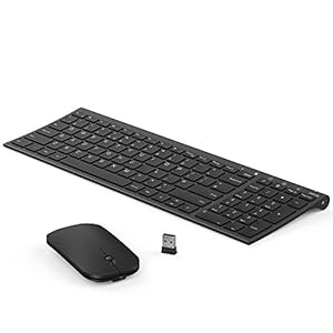 Rechargeable-Wireless-Keyboard-Mouse-Seenda-Slim-Thin-Keyboard-and-Mouse-Set-with-Long-Battery-Life-QWERTY-UK-Layout-for-Windows-PC-Laptop-Computer-Black Rechargeable Wireless Keyboard Mouse, Seenda Slim Thin Keyboard and Mouse Set with Long Battery Life QWERTY UK Layout…