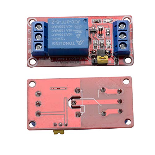 R REIFENG 6pcs/lot 1 Channel 12V Relay Module Board Shield with Optocoupler Isolation Support High/Low Level Trigger for Arduino