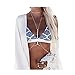 Boho Statement Turquoise Necklace Crossover Harness Bikini Waist Belly Sexy Body Chains for Women (body chain silver)