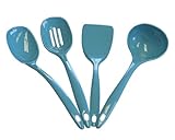 Calypso Basics by Reston Lloyd Melamine Utensil Set, 4-Piece, Turquoise (Kitchen)