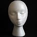 Styrofoam Head, Doinshop Mannequin Manikin Head Model Foam Wig Hair Glasses Display (Female, White #4)
