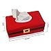 Tinksky Christmas Style Santa Claus Belt Felt Tissue Box Case Holder Home Christmas Decorations christmas gift (Red)