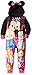 Disney Girls' Little Girls' Tsum Tsum Minnie Mouse Hooded Fleece Blanket Sleeper, Black, 6