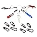 SWATOM Small Mini Carabiner Clip Tiny Spring Snap Hook Keychains Micro Carabiners for Paracord EDC Alloy Key Rings Outdoor Hiking Fishing Camping Backpack Accessories