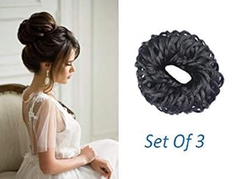 Buy Morges Curly Hair Bun Juda Rubber Band For Women And Girls