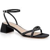 Jewel Badgley Mischka womens Fern Low Block Heel Sandals