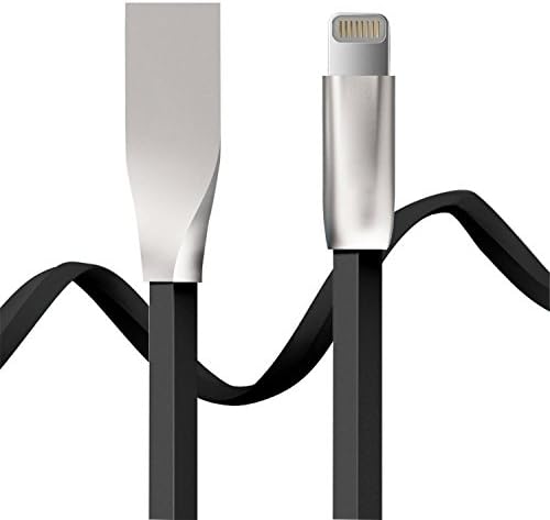 IPhone Charger, USB Charging Cable Rhombus Zinc Alloy Lightning Cable Syncing Data Charger Cord for iPhone 8 7 7 Plus 6 6 Plus 6s 6s Plus 5 iPad Mini Air iPad 5 iPod iOS9 iOS10( 1Pcs)