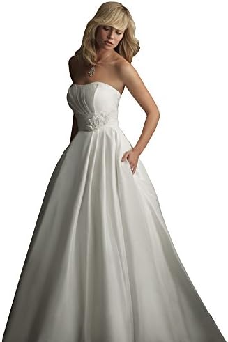 Wedding Dress Simple Cheap Bridal Gown Allure Bridals 8771 - White, size 10
