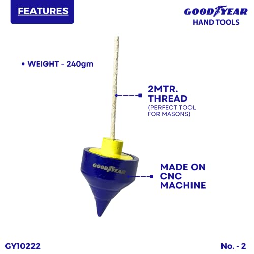Goodyear Plum Bob of No.2, Made on CNC, Blue 1