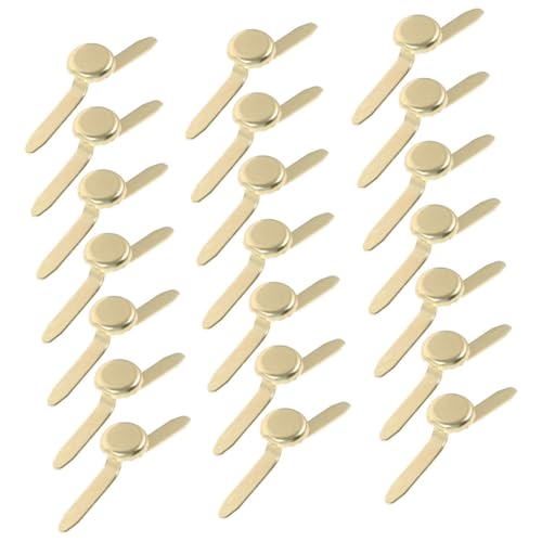 TEHAUX 100pcs Mini Metal Brads for DIY Craft Paper Fasteners for Scrapbooking Art Projects and Creative Activities Enhance Fine Motor Skills and Imagination