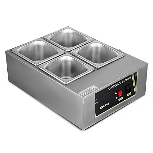 image for BestEquip 17.6LB Capacity Chocolate Tempering Machine 1500W 4 Pots Mel