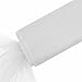 BalsaCircle 54-Inch x 120 feet White Large Net Tulle Fabric by the Bolt - Wedding Party Decorations Sewing DIY Crafts Costumes primary