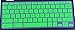 CaseBuy Chromebook 14 Keyboard Silicone Protector Cover Skin for Chromebook 14 CB3-431 CP5-471 US Version(Green)