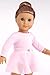 DreamWorld Collections - Practice Time - 4 Piece Outfit - Pink Leotard, Skirt, Leg Warmers and Ballet Slippers - Clothes Fits 18 Inch American Girl Doll (Doll Not Included)