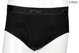 Mens 2xist 3-Pack Essentials Fly Front Briefs