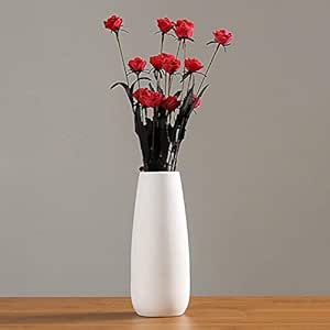 Jarrones de Cerámica Blanco Jarrones Floreros Decorativos Modernos