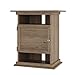 Ollie & Hutch Flipper 10/20 Gallon Aquarium Stand, Rustic Oak