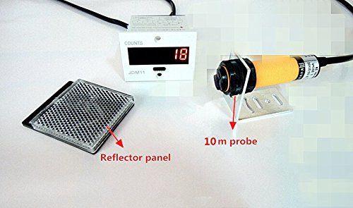 YJINGRUI 1-999999 Electronic Digital LED Counter Conveyor Belt Conveyer Flow Infrared Counter Industrial Recorder Automatic Inductive 110V-220 V AC (Infrared 10m) - Thumbnail 2