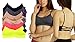 6-Pack: Wireless CrossCut-Back Bralettes W/ Adjustable Straps and Pad- One Size