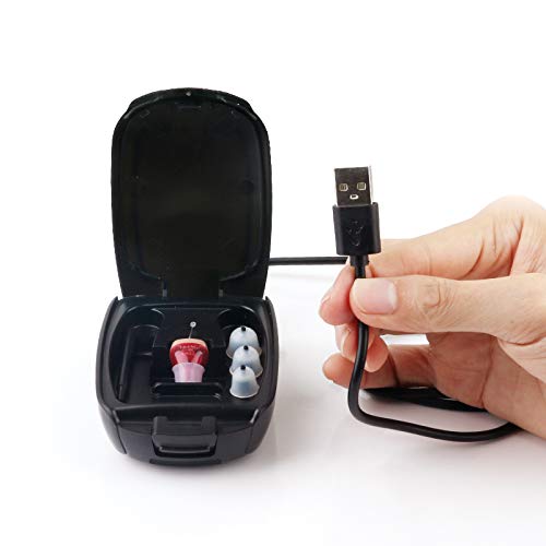 TKING Rechargeable Hearing Amplifier for Adults,Added Tinnitus Masker,Aid and Assist Hearing,Fit Both Right and Left Ear (Added Tinnitus Masker) - Thumbnail 2