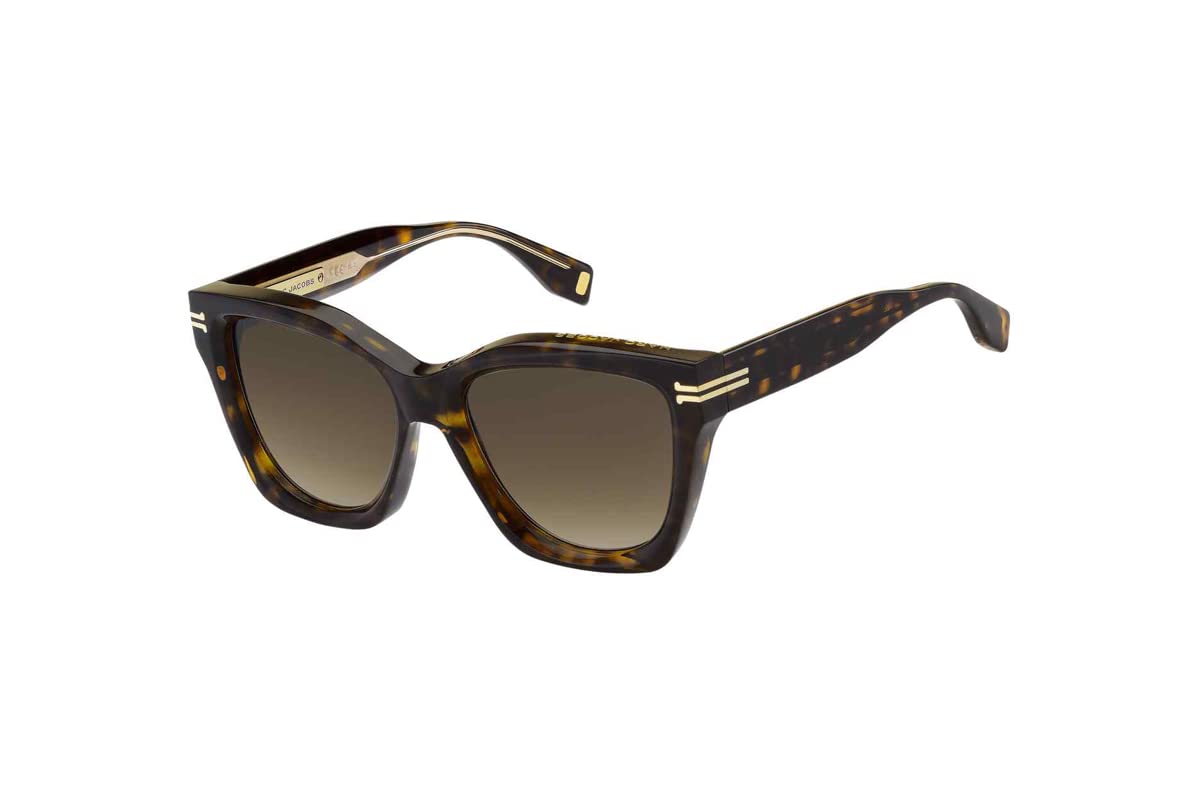 Photo 1 of (USED/FAIR) (BAGGED) Marc Jacobs REP GLASSES Havana Crystal/Brown Gradient Square Sunglasses for Women + BUNDLE with Designer iWear Eyewear Kit