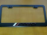 TRD Black 3D Metal License Frame with screw caps included