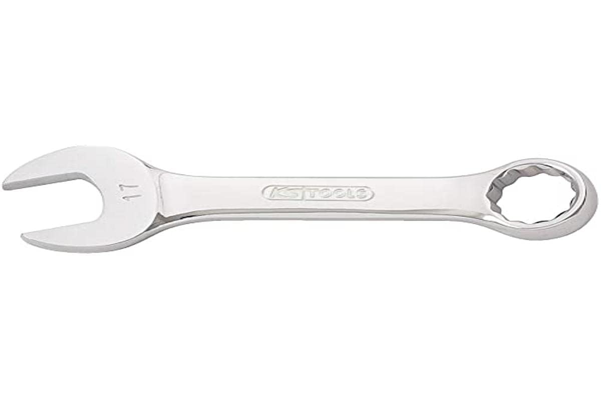 KS Tools 518.0016 CHROMEplus Combination spanner, stubby, 16mm