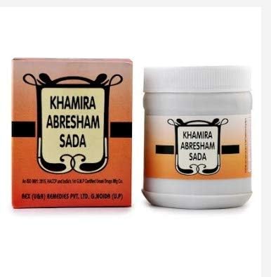 Rex Khamira Abresham Sada (125g), Improves blood circulation & memory power. Relieves anxiety & tension