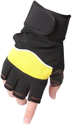 fitness half-finger glove in spring and summer Exercise dumbbell weight non-slip gloves for men and women-C One Size