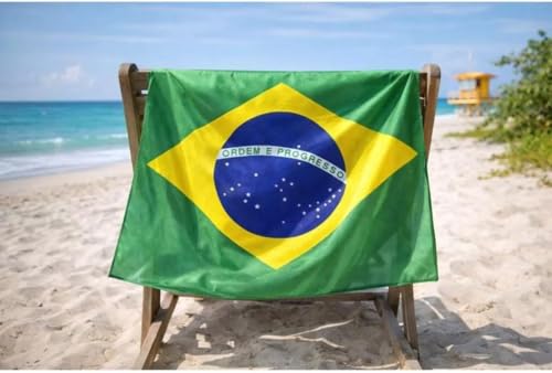 Kit Torcida Brasil Copa do Mundo 2026, 4 Peças, Bandeira 50x70cm, Chapeu Cartola do torcedor, Corneta com Mini-Bandeira, Varal de bandeiras