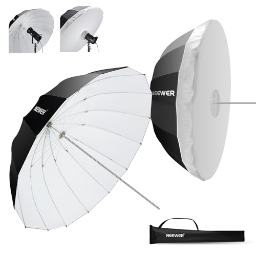 NEEWER 71"/180 cm Parabolic Reflective Schirm Fotografie mit weißer Innen
