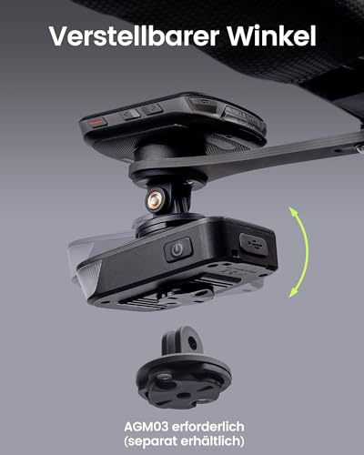 RAVEMEN FR500 Bicycle Computer Accessories, Compatible with Garmin/Wahoo Bicycle Computer IPX6 Waterproof USB-C Charging