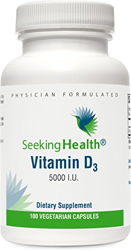 Vitamin D3 5000 IU | High-Potency Vitamin D3 Supplement | 100 Vegetarian Capsules | Seeking Health