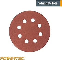 POWERTEC 45101, 90 Pack, 6"x 8 Holes, A/O Hook